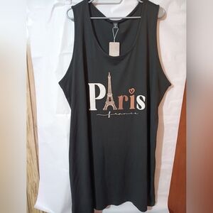 Emery Rose Black Paris France Tank Dress